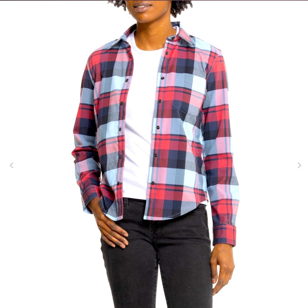 Flylow Brigitte Tech XL Snap-Up Flannel Shirt - Long Sleeve
